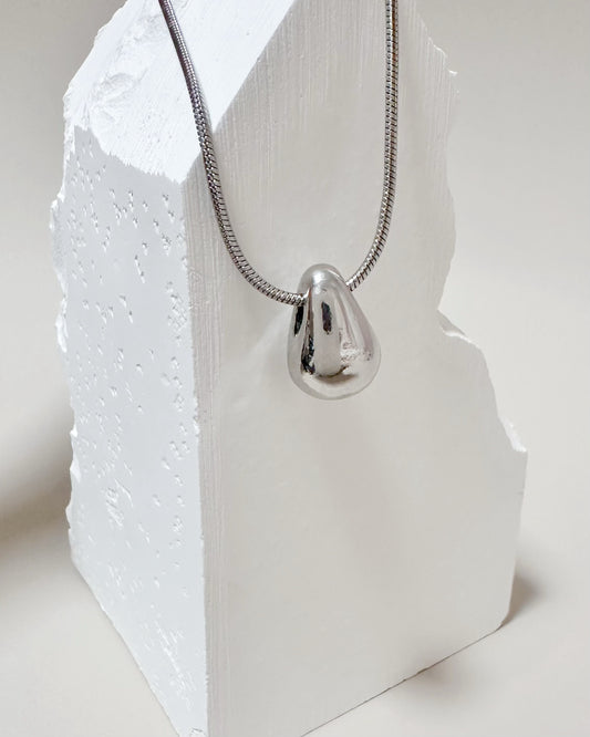 Titanium Steel Water Drop Necklace