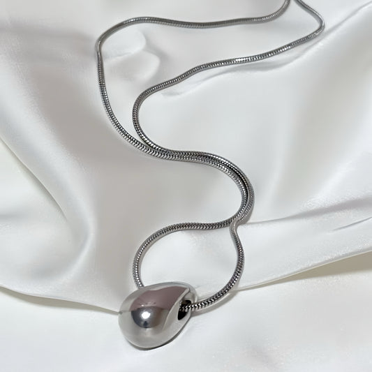 Titanium Steel Water Drop Necklace
