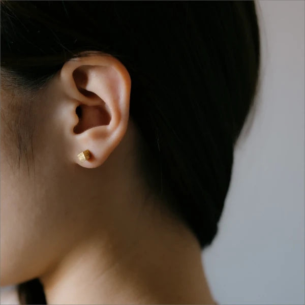 Pierced Earrings Design cube
