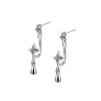 Twin Four-Pointed Star Earrings