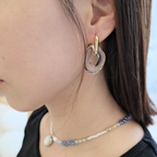 Glass Hoop Earrings