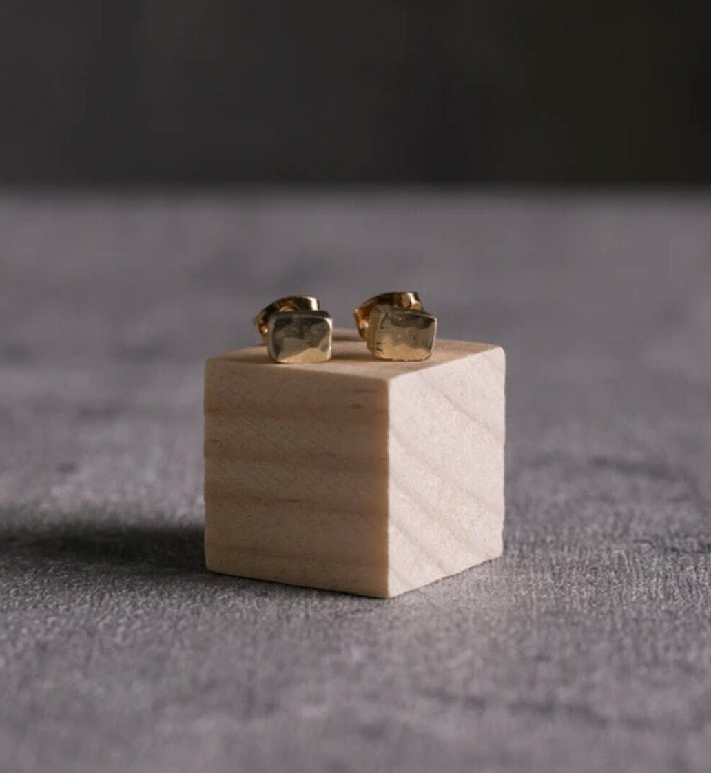 Pierced Earrings Design cube