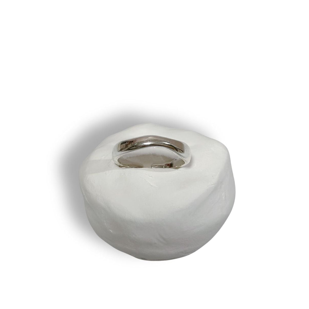 Irregular Silver Open Ring