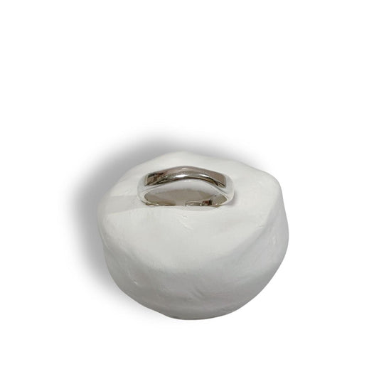 Irregular Silver Open Ring