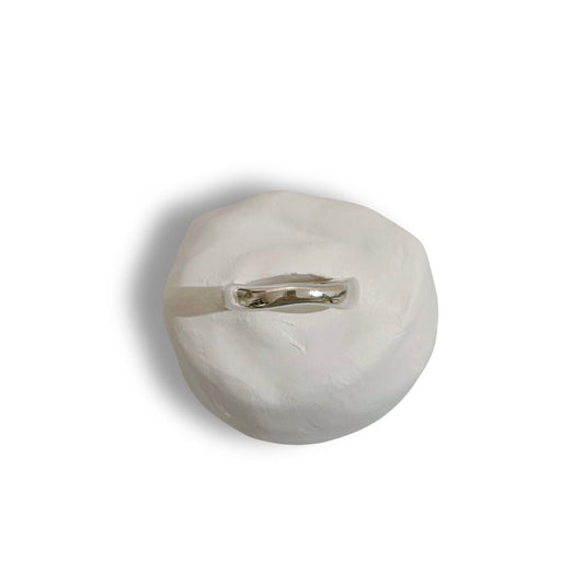 Irregular Silver Open Ring