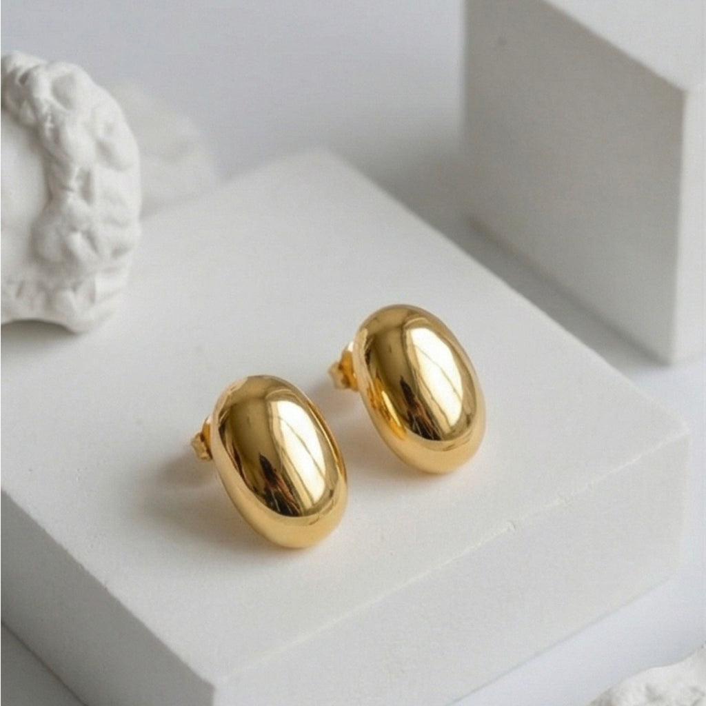 Bean-shaped Earrings