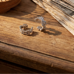Floral Sterling Silver Ear Cuff