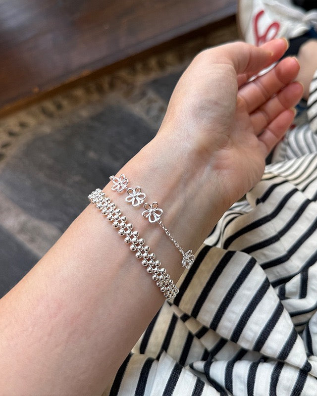 Openwork Floral Bracelet