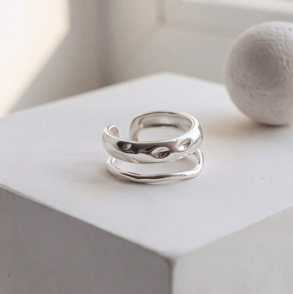 Irregular Bumpy Open Ring