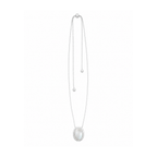 Matte Oval Bead Necklace