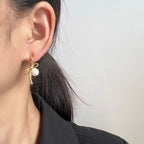 Pearl Knot Clip-on Earrings