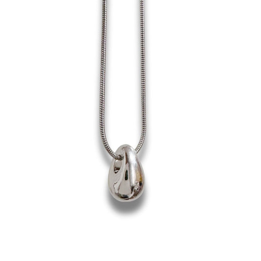 Titanium Steel Water Drop Necklace