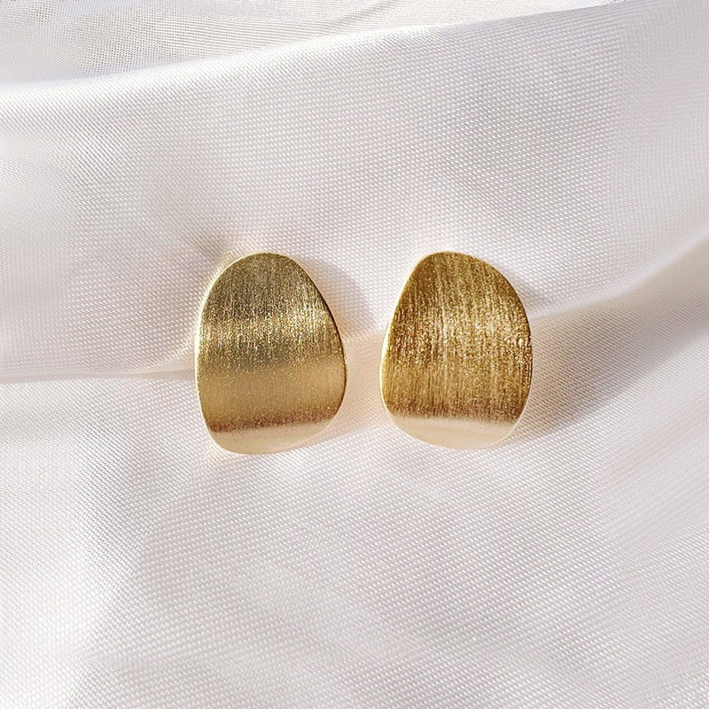 Vintage Matte Clip-on Earrings