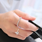 Silver Beaded Ring