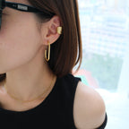 C-shaped Drop Earrings