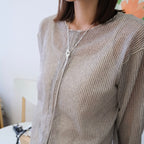 Satin Gold / Silver Lariat Necklace