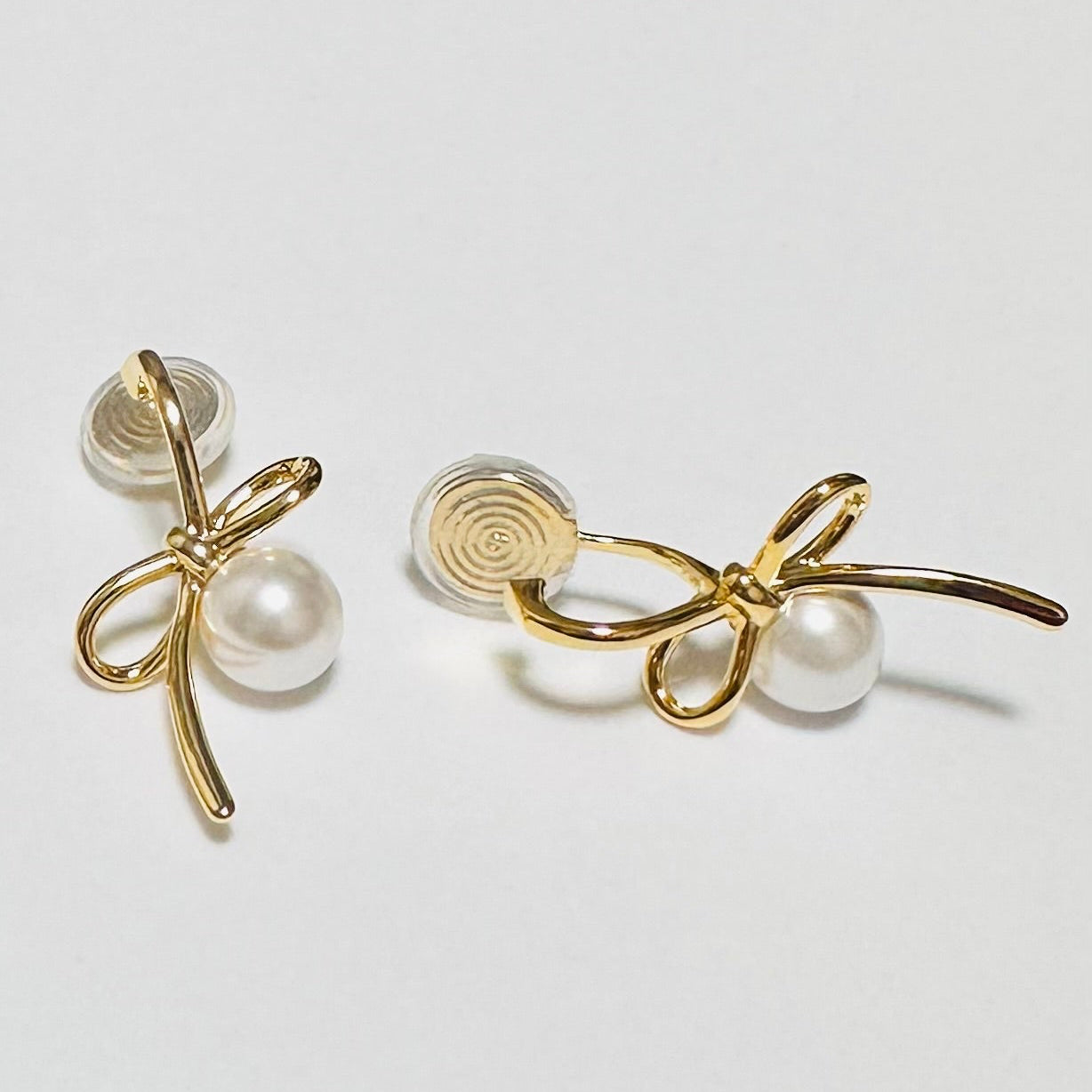 Pearl Knot Clip-on Earrings