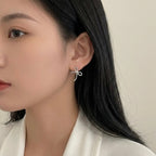 Openwork Bow Earrings