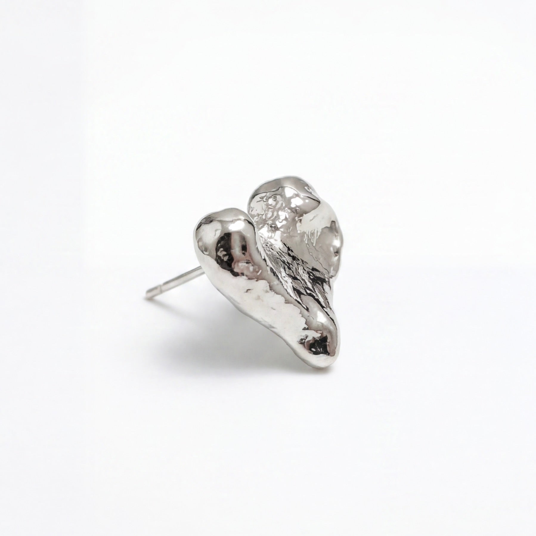 Hammered Heart Earrings