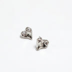 Hammered Heart Earrings