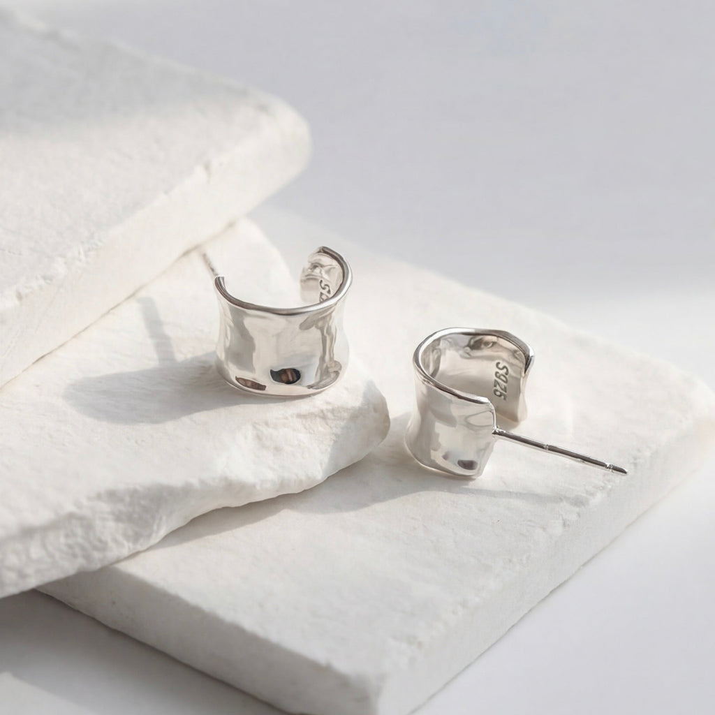 Wave C-Shape Earrings