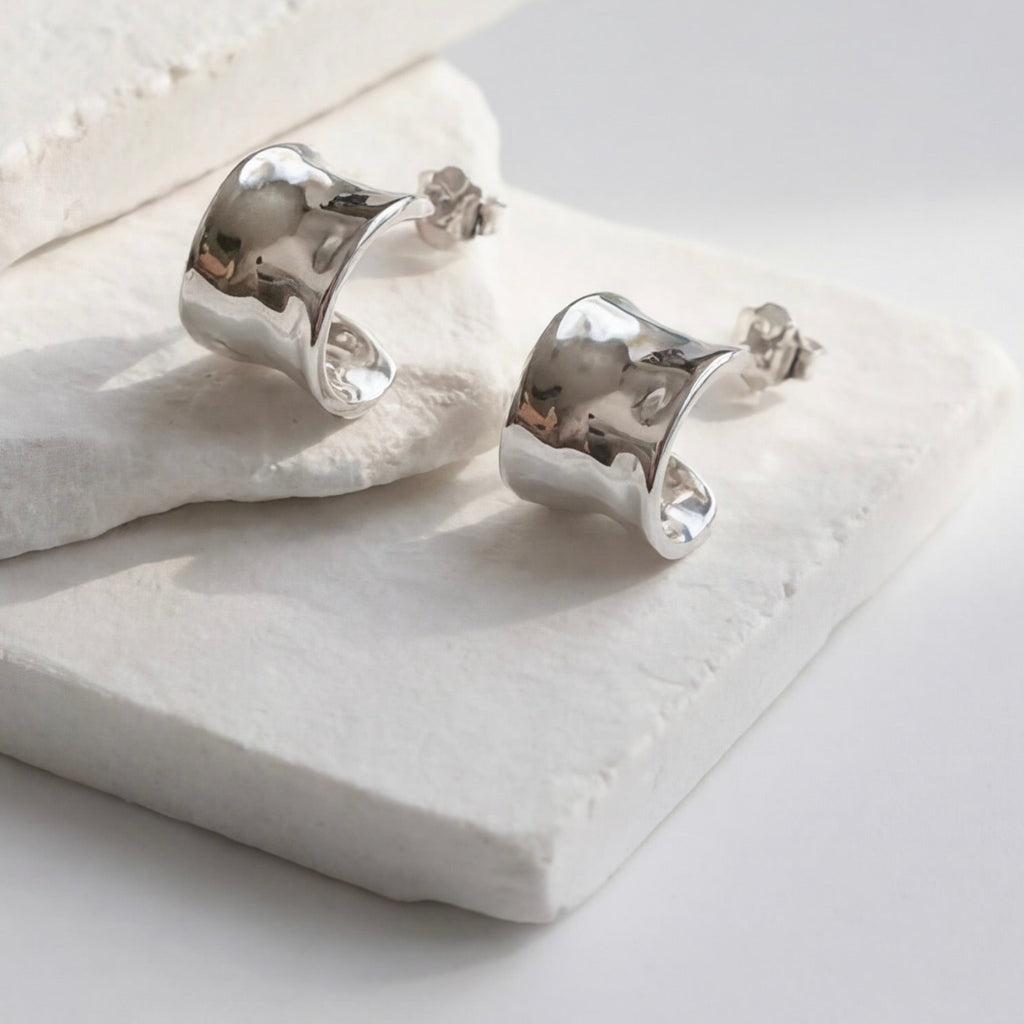 Wave C-Shape Earrings