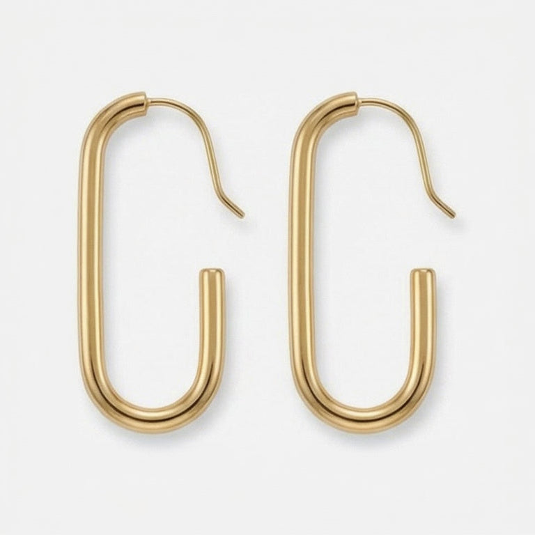 C-shaped Drop Earrings