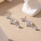 Twin Four-Pointed Star Earrings