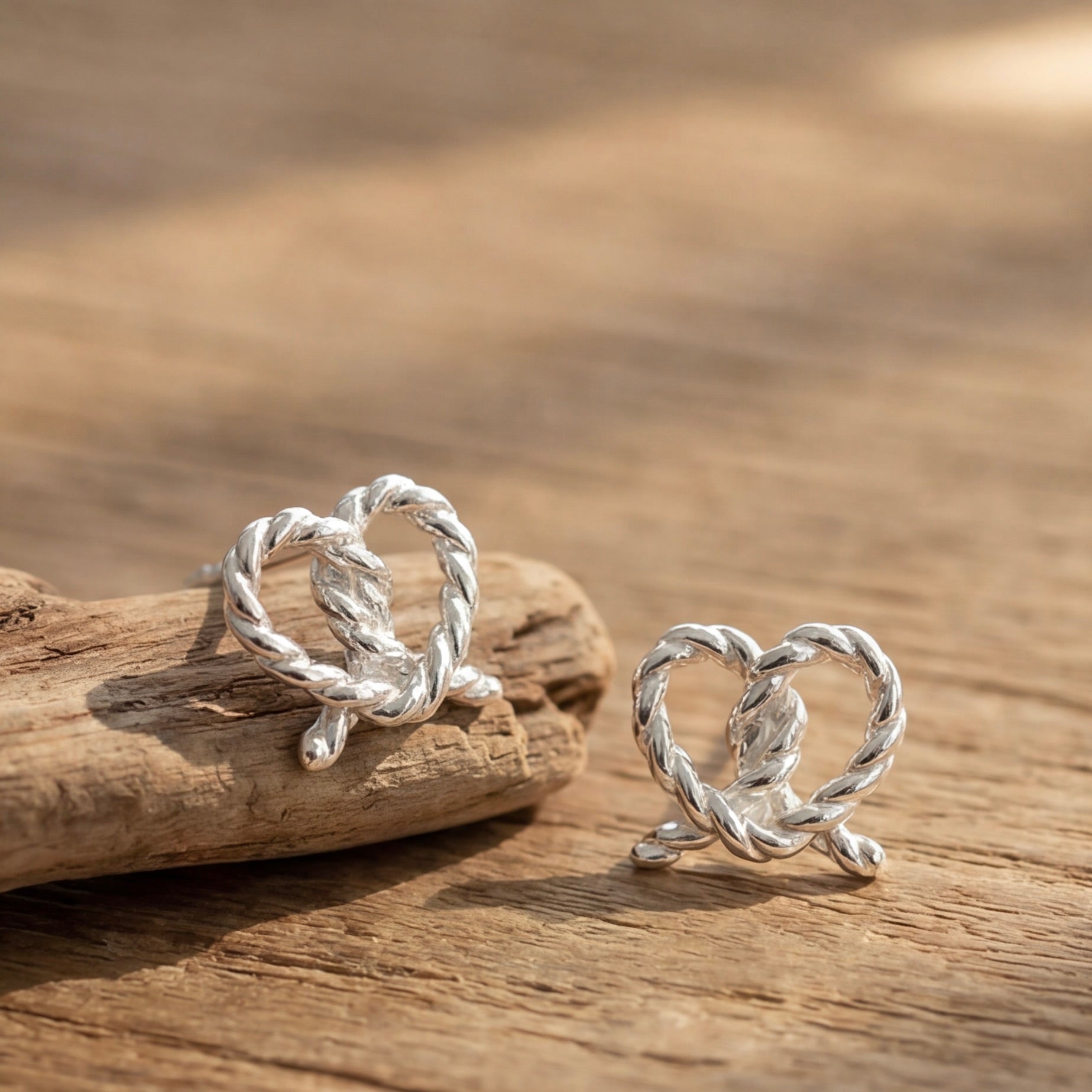 Pretzel Earrings