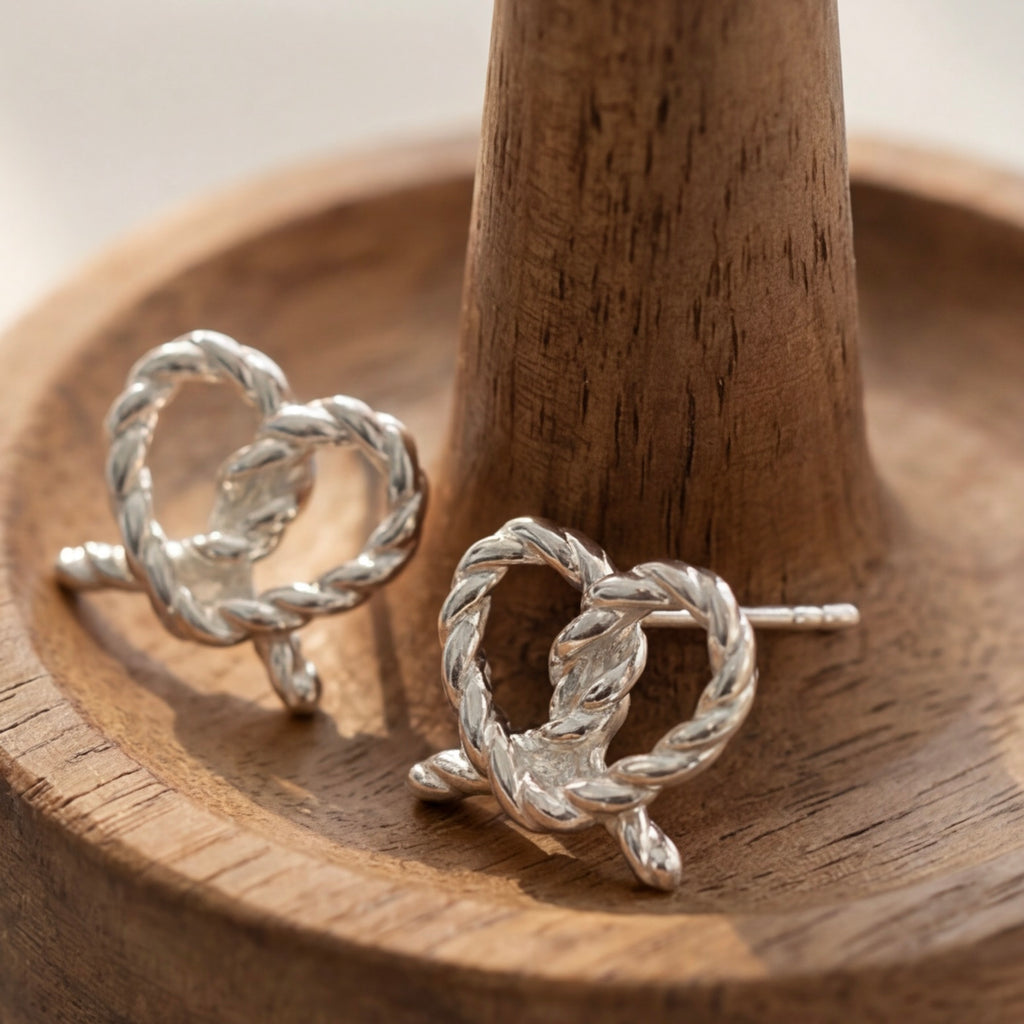 Pretzel Earrings