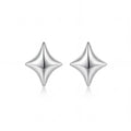 Four-Point Star Screw Back Stud Earrings