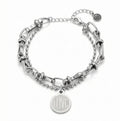 ''LOVE'' Double Chain Bracelet