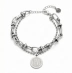 ''LOVE'' Double Chain Bracelet