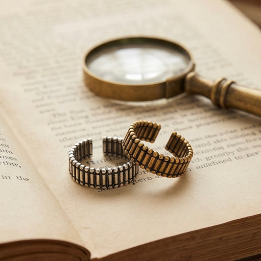 Vintage Gear Open Ring