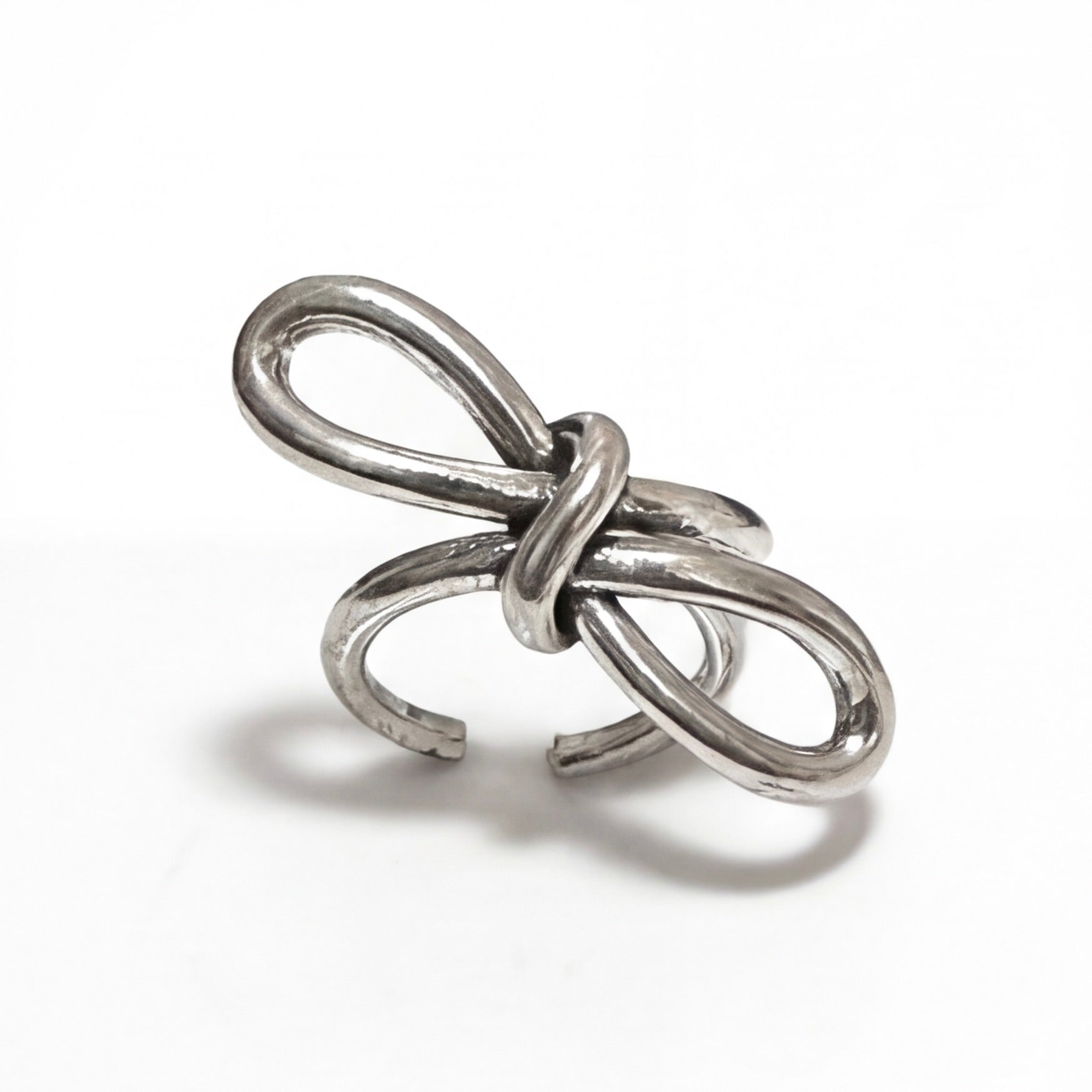 Vintage Silver Bow Open Ring