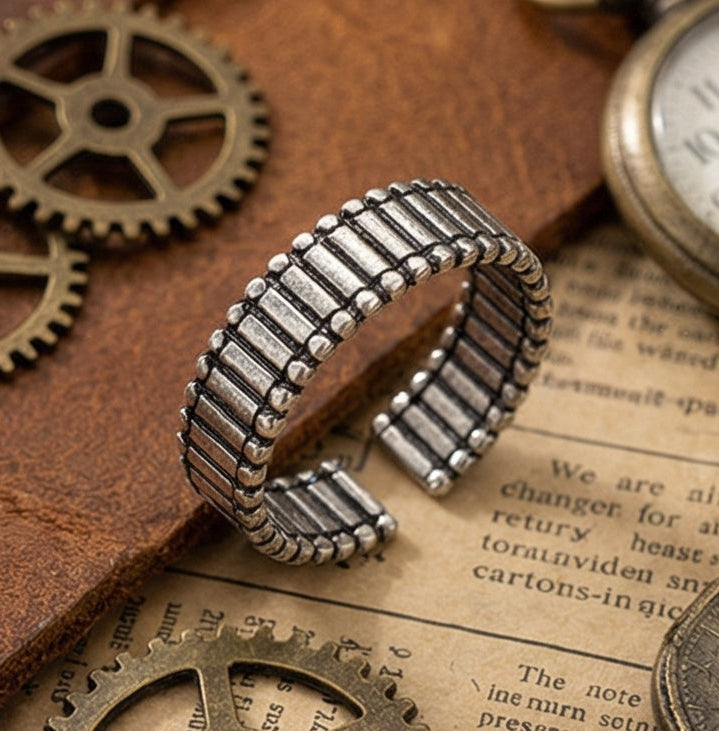 Vintage Gear Open Ring