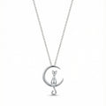 Cat on the Moon Necklace