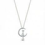 Cat on the Moon Necklace