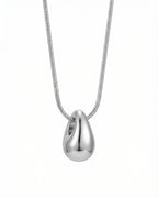 Titanium Steel Water Drop Necklace