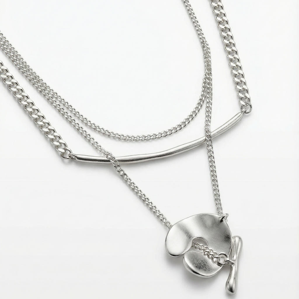 Japanese Retro Double-layer Necklace