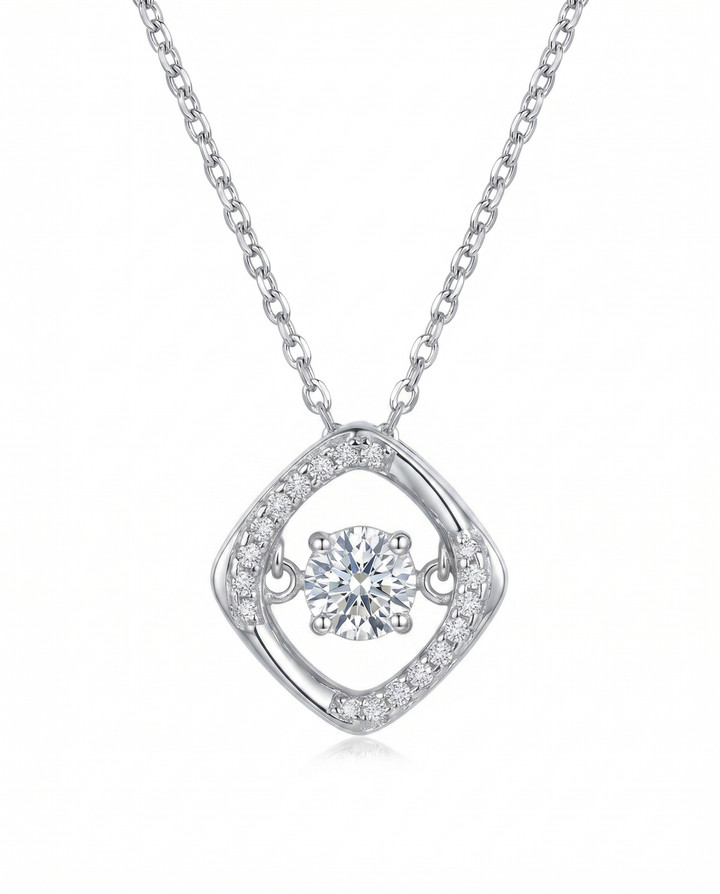 Dancing Diamond Necklace