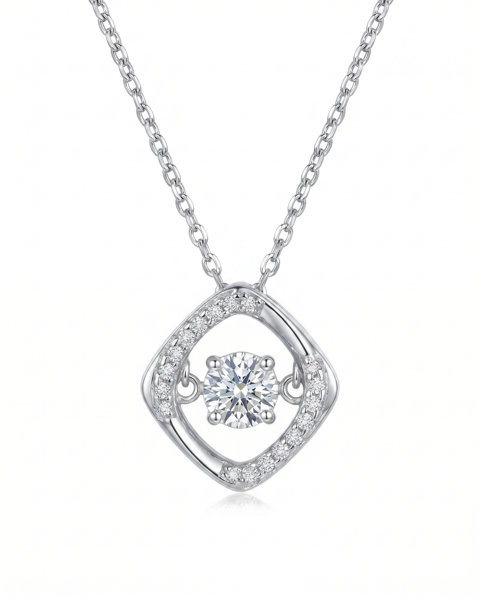 Dancing Diamond Necklace