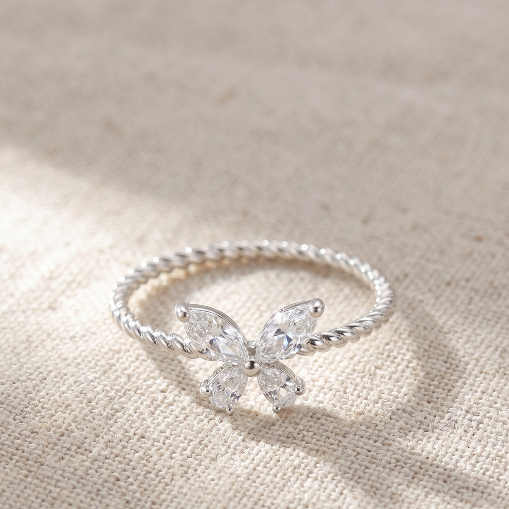 3D Butterfly Ring