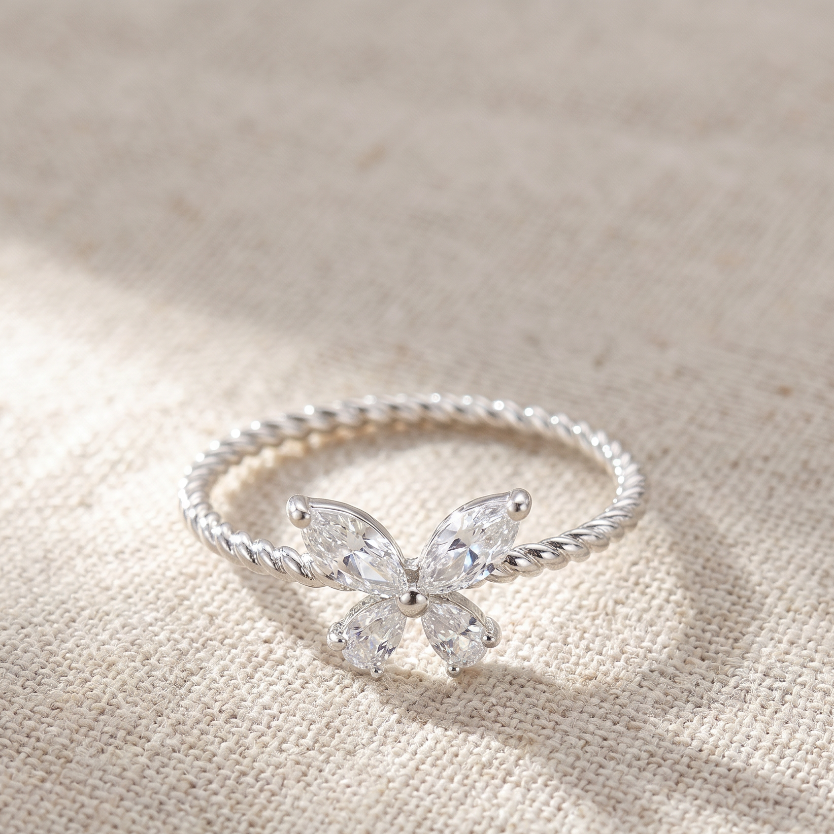 3D Butterfly Ring