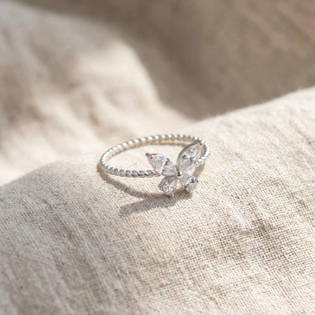 3D Butterfly Ring