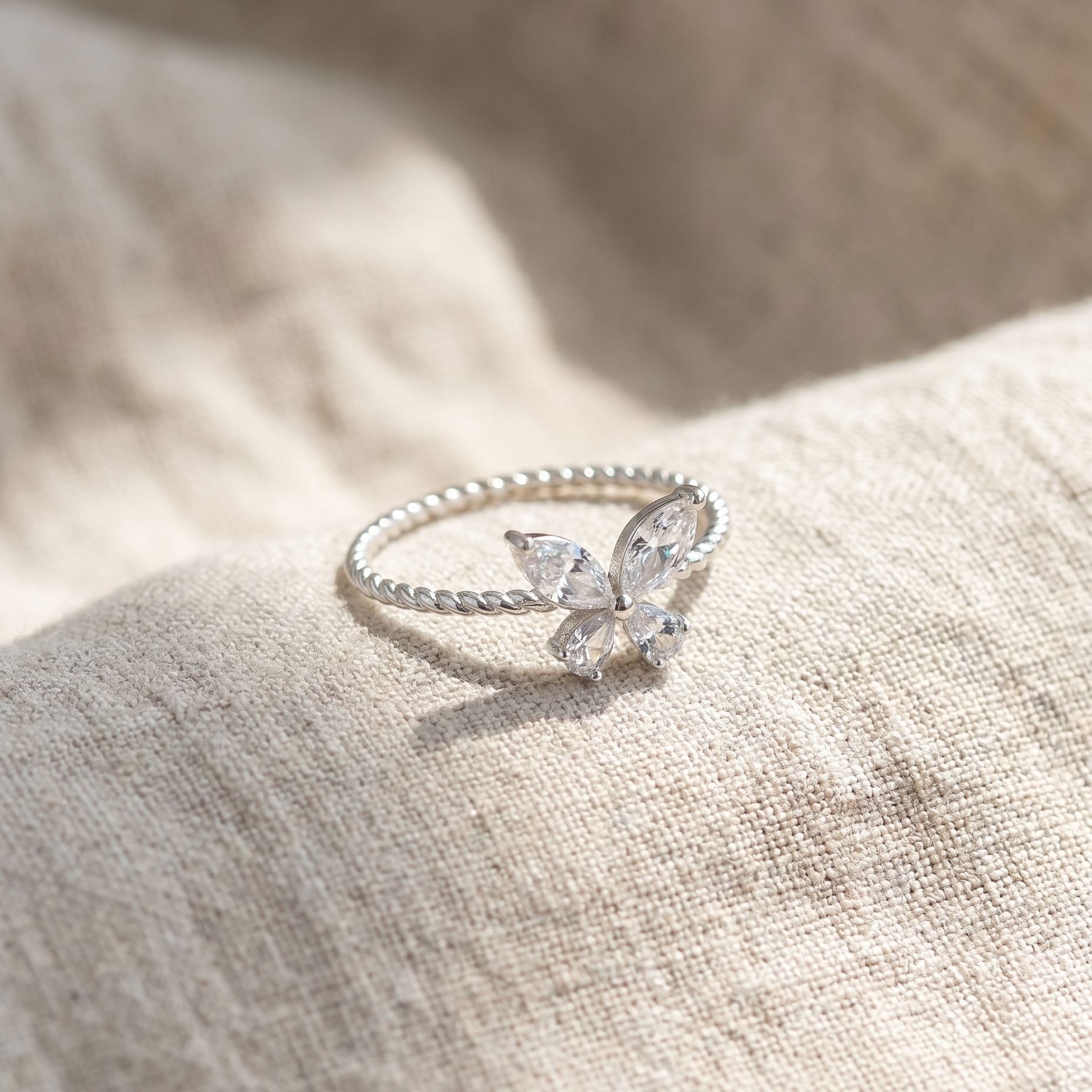 3D Butterfly Ring