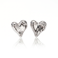 Hammered Heart Earrings