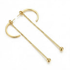 Semi-Circle Drop Earrings