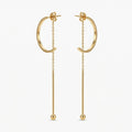 Semi-Circle Drop Earrings