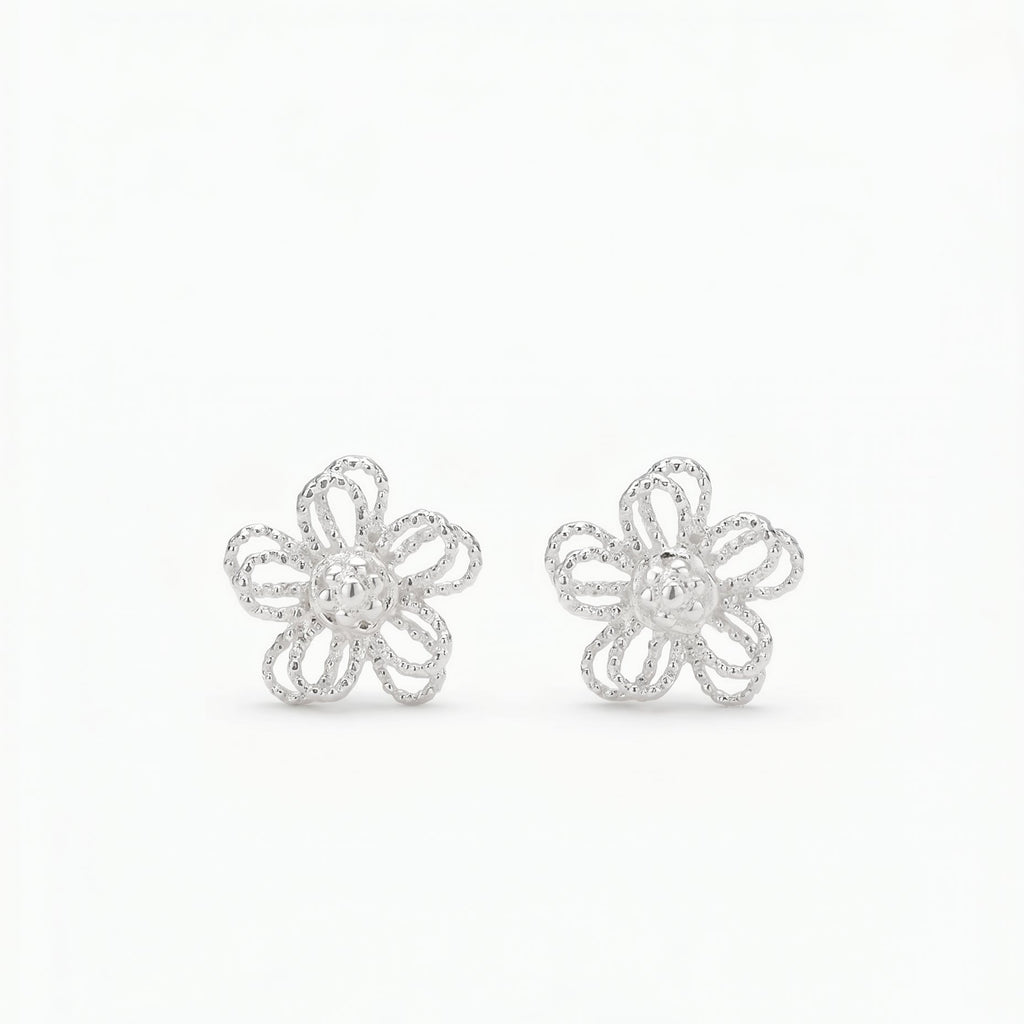 Double Petal Hollow Earrings